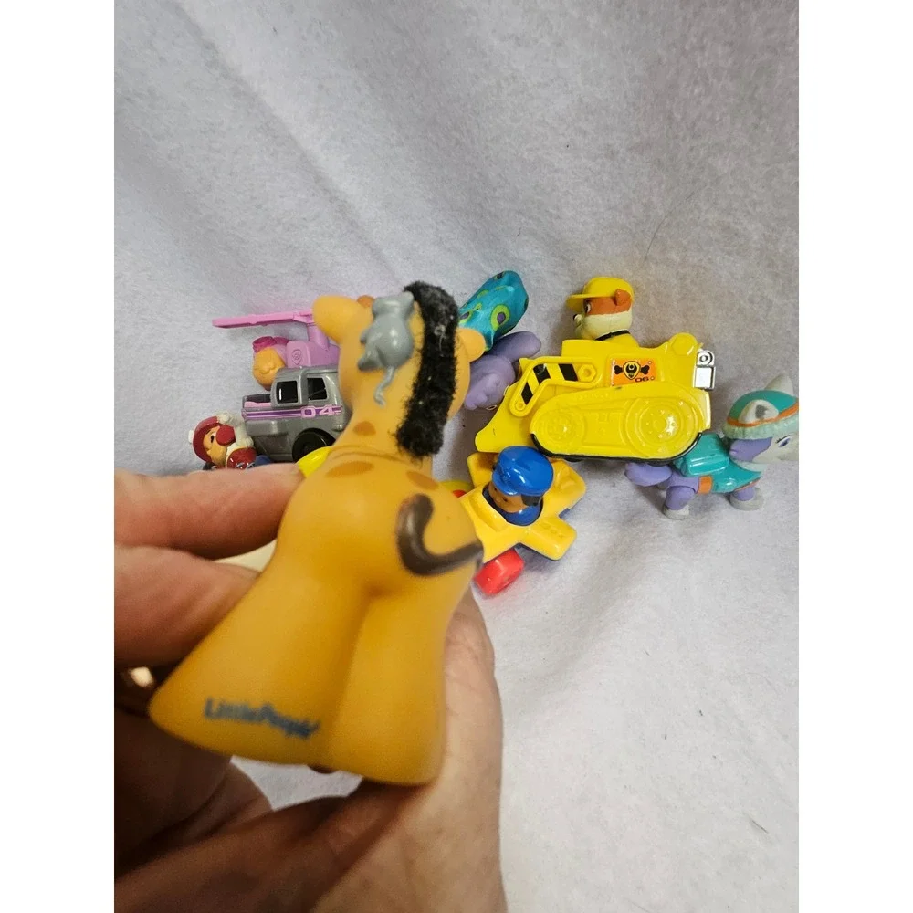 Fisher Price Little People and Paw Patrol Toy Lot Figures Vehicles Mixed Set